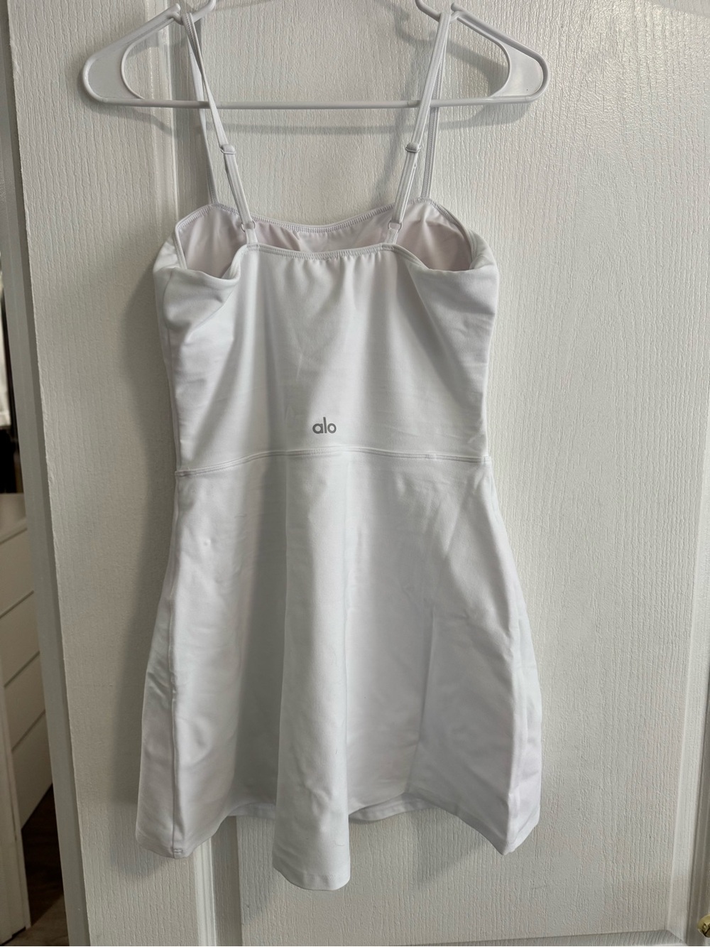 ALO- Alosoft Courtside Tennis Dress - White - Picture 3 of 7